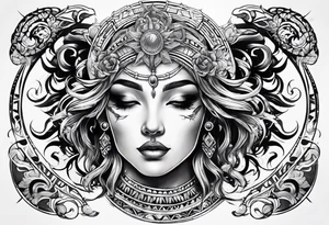 Gemini zodiac sign tattoo idea