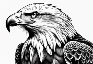 Eagle fly tattoo idea