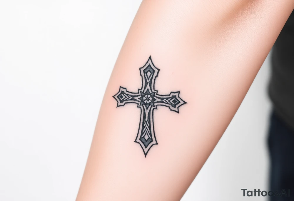 Inca cross tattoo idea