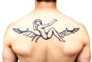 American traditional swinger with color tattoo idea