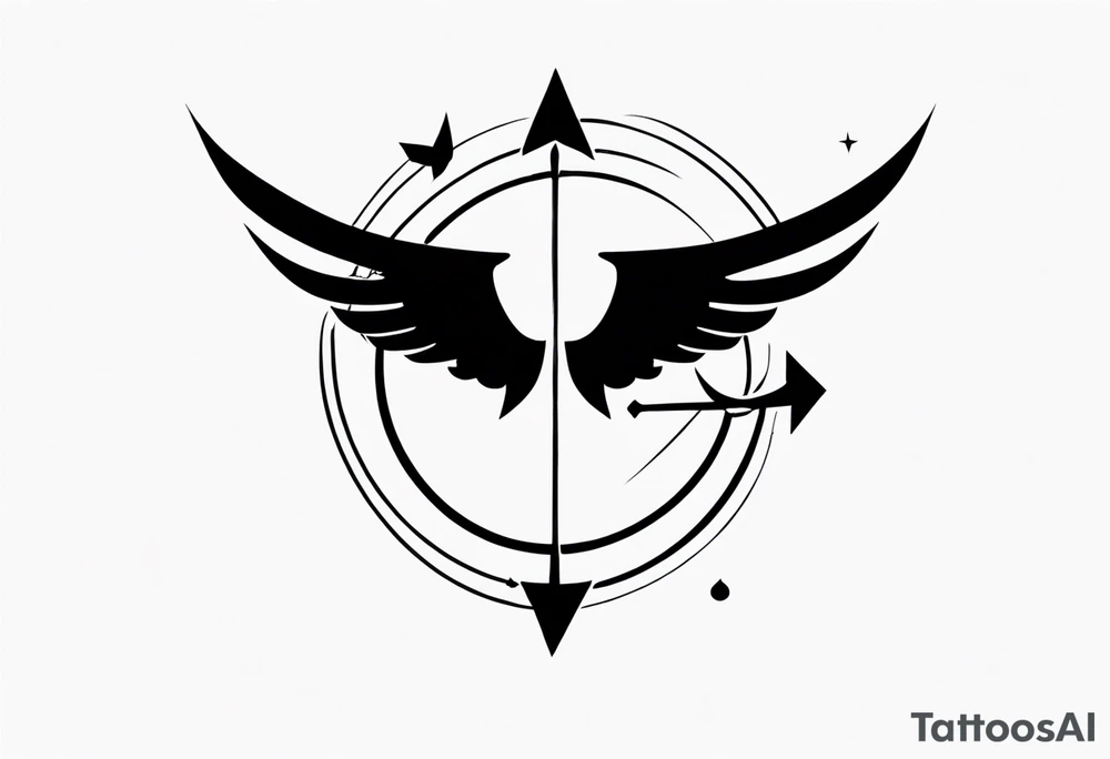 Little Sagittarius symbol tattoo idea
