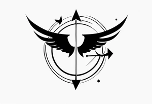 Little Sagittarius symbol tattoo idea