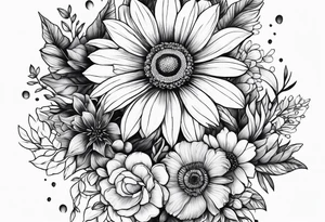 Wildflowers, forearm tattoo idea