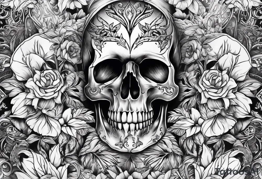 Skulls tattoo idea