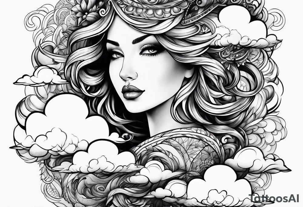 Clouds tattoo idea