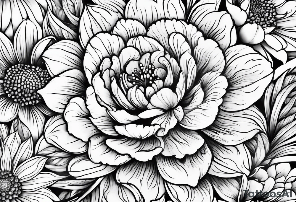 Flowers tattoo idea