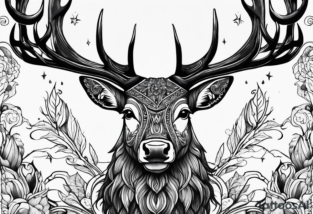 Cerf eiktirnir tattoo idea