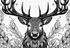 Cerf eiktirnir tattoo idea