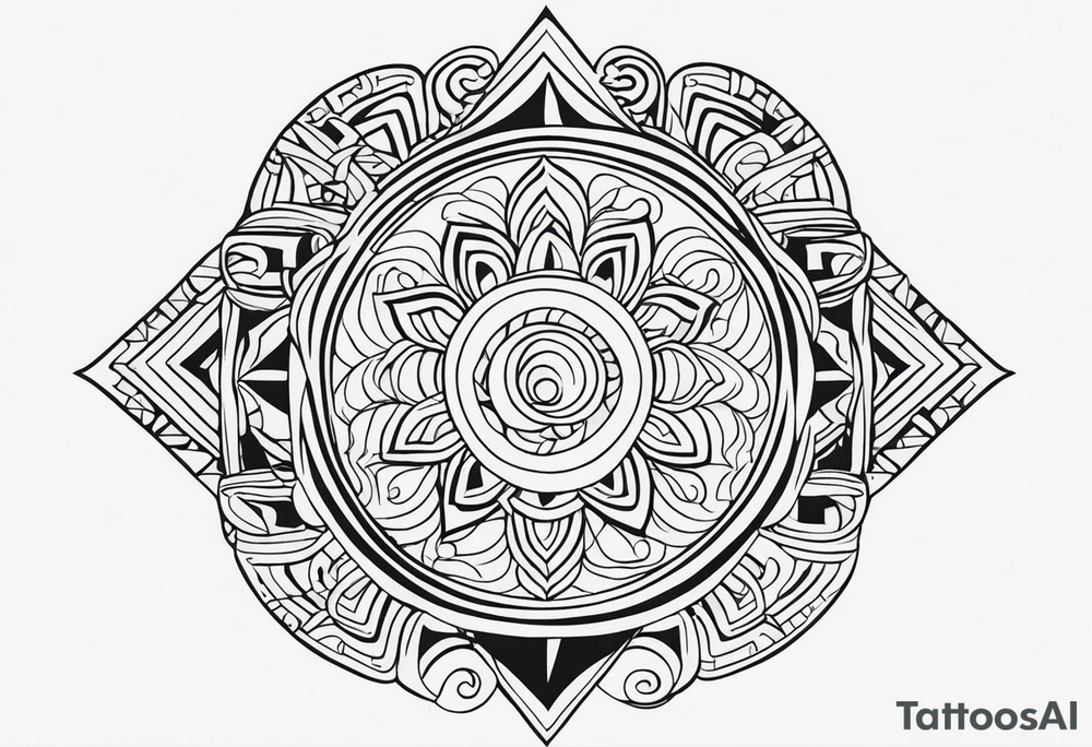 The symbol of the moluccan Parang salawaku tattoo idea