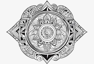 The symbol of the moluccan Parang salawaku tattoo idea