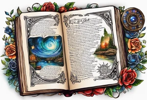 River songs diary from doctor who with the words "We're all stories in the end" tattoo idea