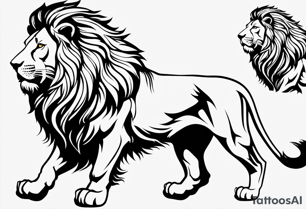 Lion tattoo idea