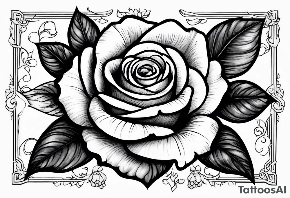 Rose bible scripture tattoo idea