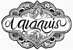 Brinley Kay, Aquarius sign tattoo idea
