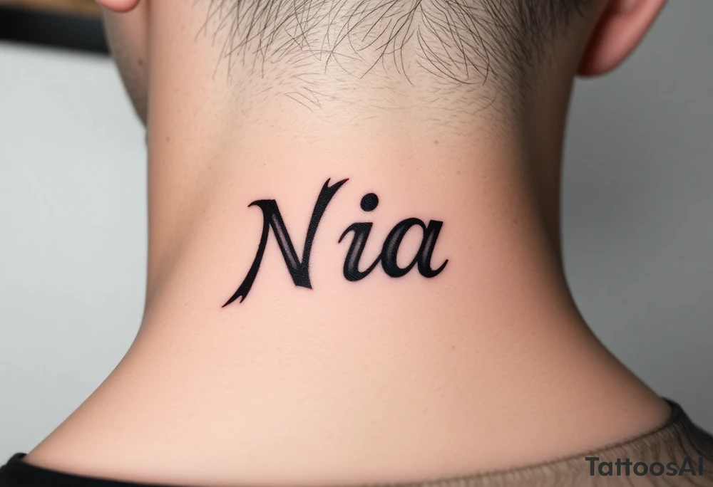 name Nia tattoo idea