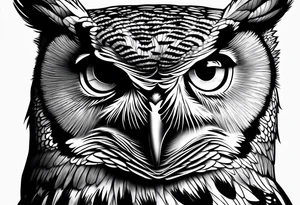 eastern screech owl tattoo idea