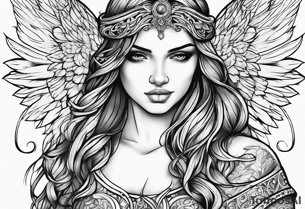 angel tattoo idea