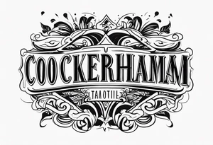 Cockerham tattoo idea
