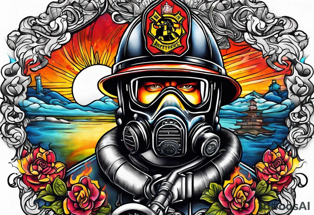 firefighter tattoo idea