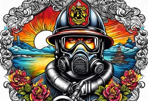 firefighter tattoo idea