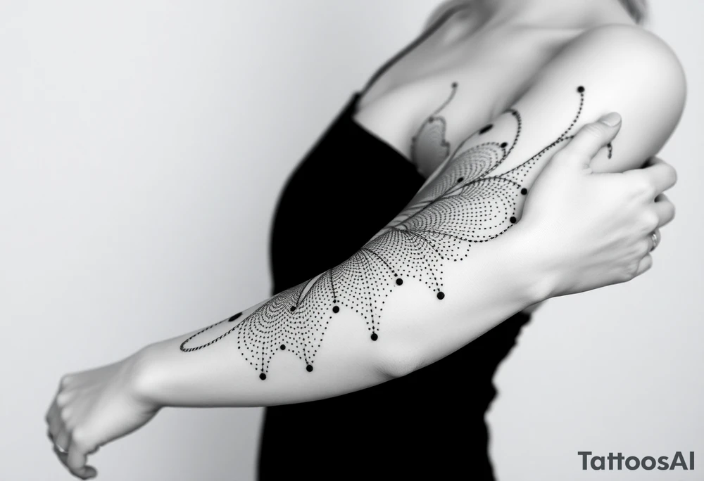Размытые линии, мистика tattoo idea