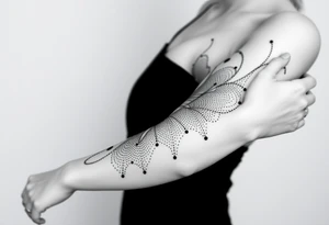 Размытые линии, мистика tattoo idea