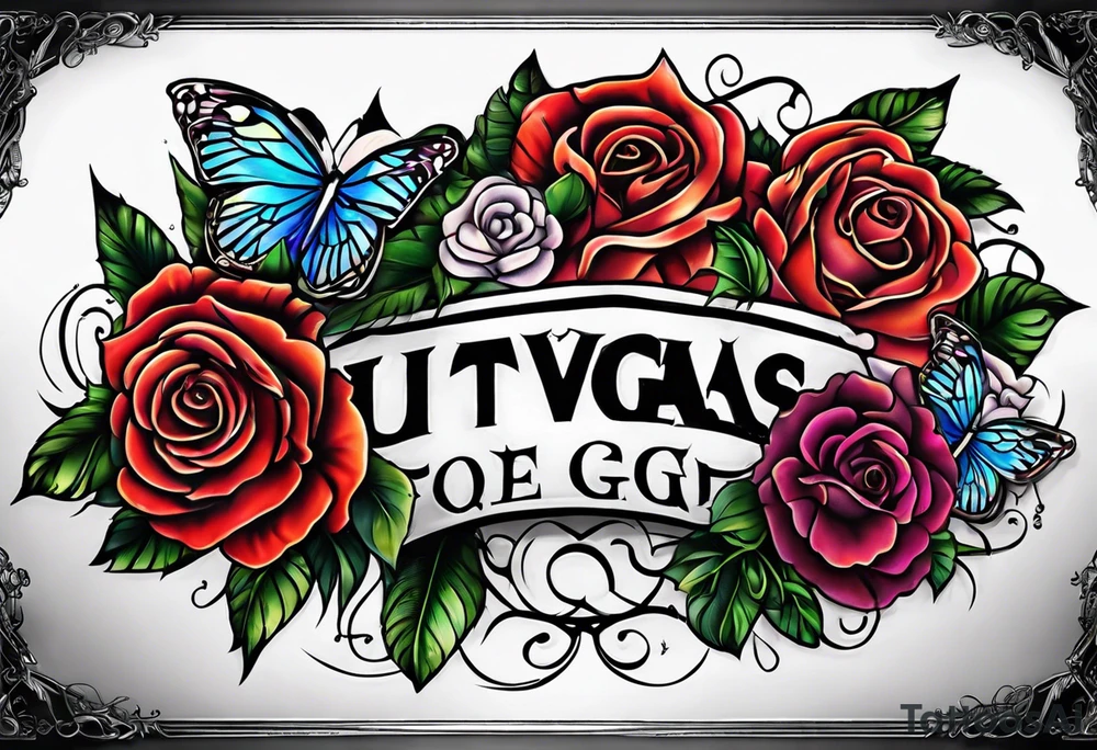Best friend tattoo love for Las Vegas tattoo idea