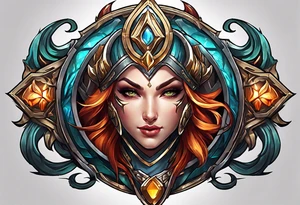 pantheon for league of legends game tattoo idea