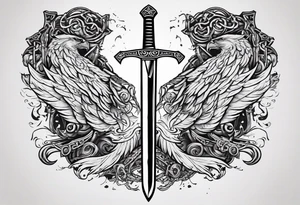Valhalla chains
 sword tattoo idea