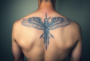 “A tattoo design that represents freedom, distrust in people, loyalty, and the inner conflict of the self.” tattoo idea