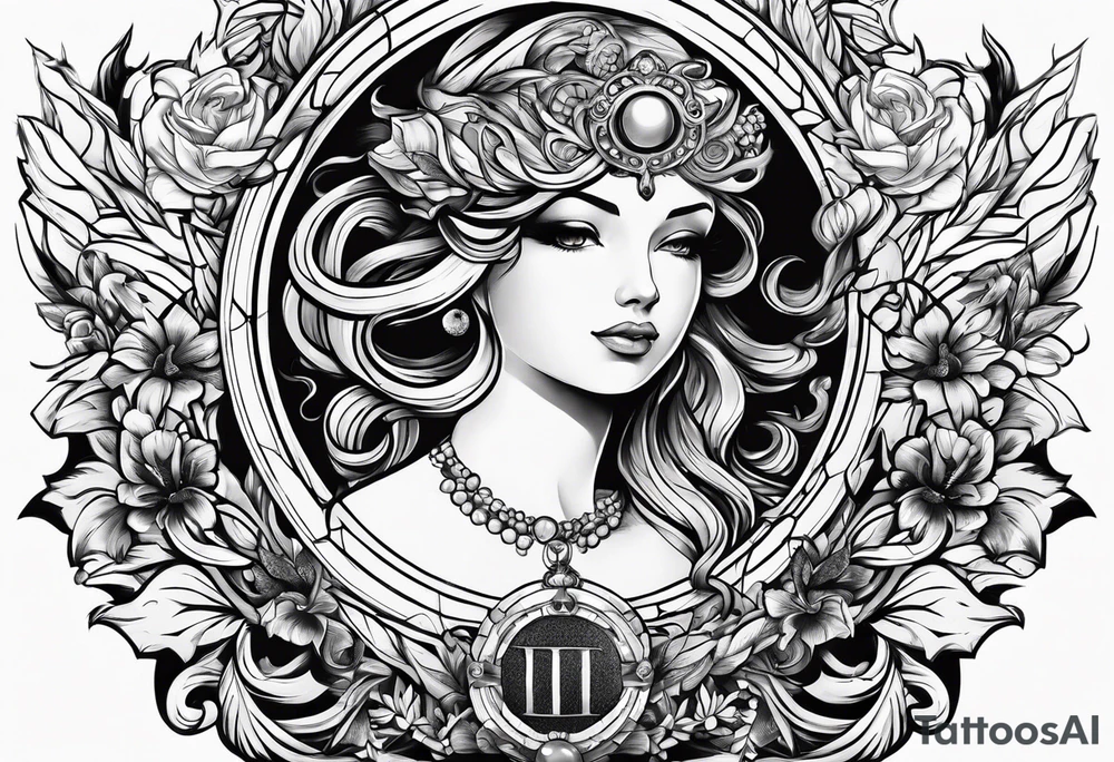 omega sign tattoo idea