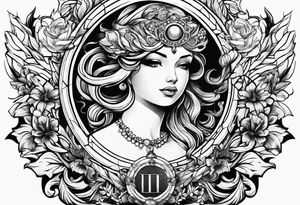 omega sign tattoo idea