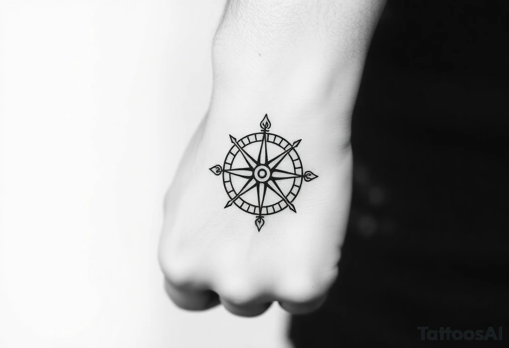 Compass tattoo idea