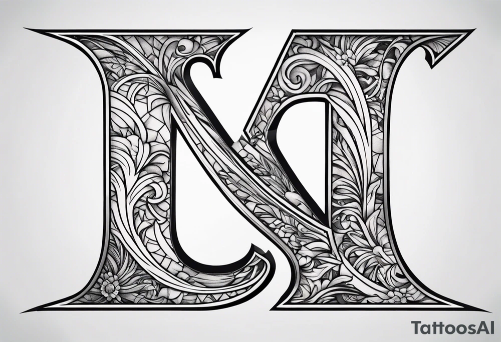 Letter s tattoo idea