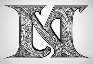 Letter s tattoo idea