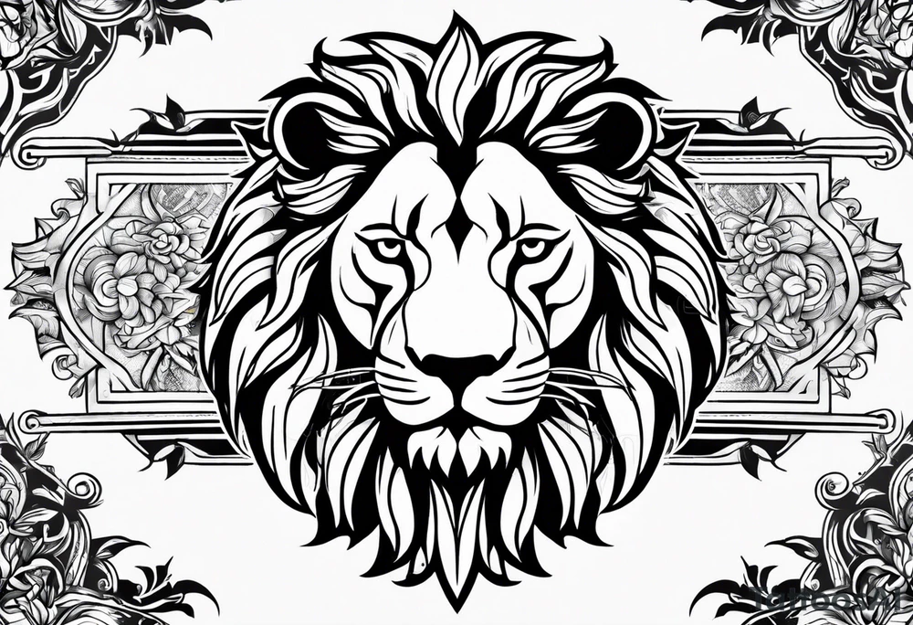 Lion leo tattoo idea