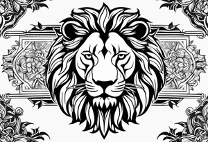 Lion leo tattoo idea