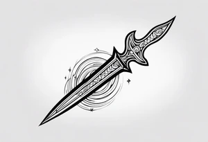 trident poseidon tattoo idea