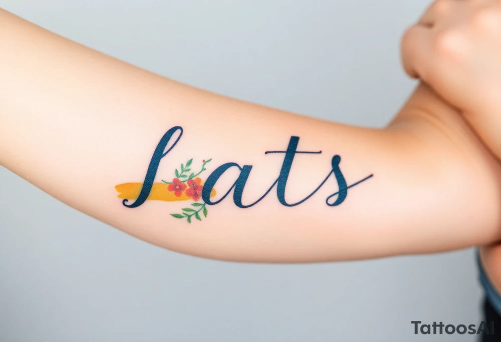 Something to do with love and has pats name tattoo idea