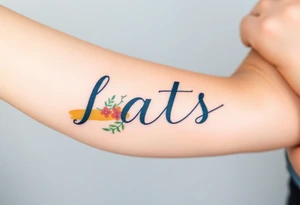 Something to do with love and has pats name tattoo idea
