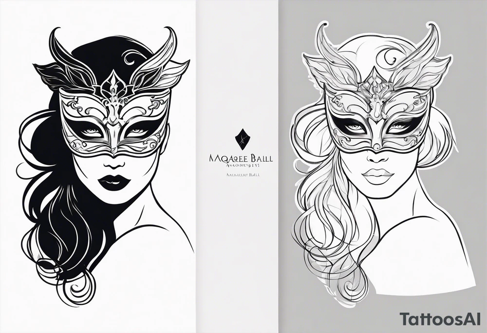 masquerade ball tattoo idea