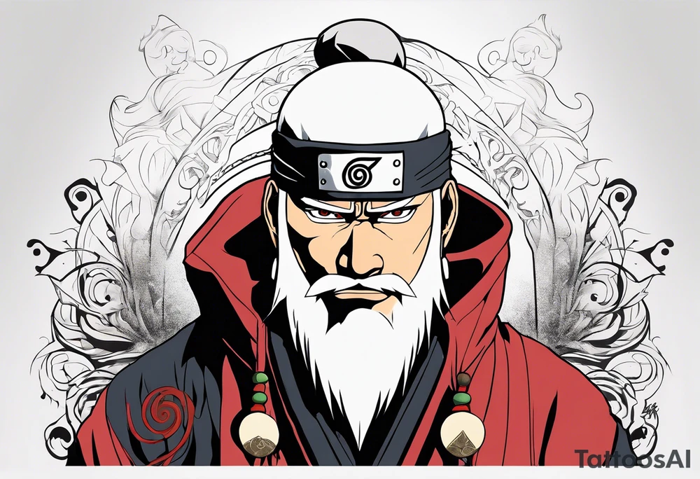 Sage mode jiraiya from the anime naruto tattoo idea