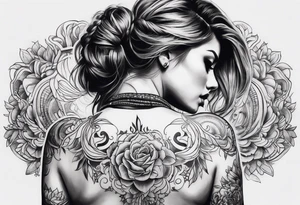 Ladies back tattoo tattoo idea