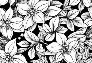 Holly berry birth flower chian tattoo idea