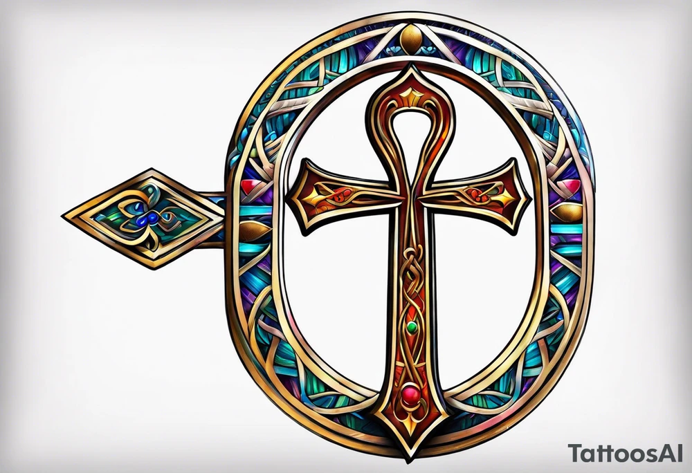 ankh symbol tattoo idea
