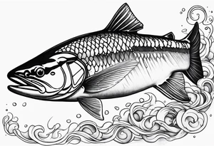 Steelhead trout tattoo idea