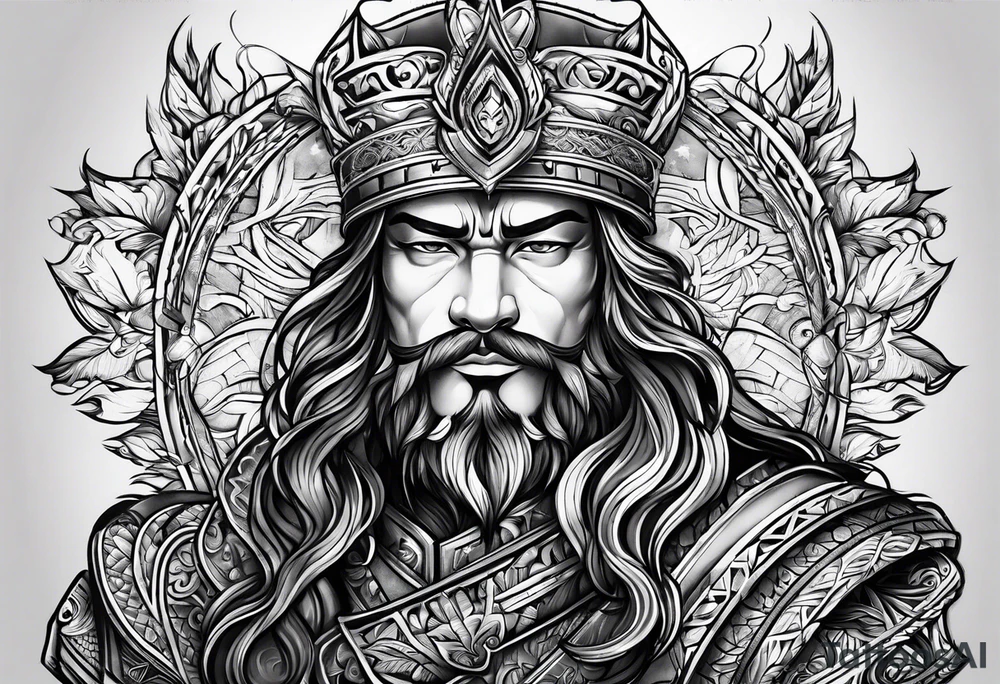 Father protector tattoo idea