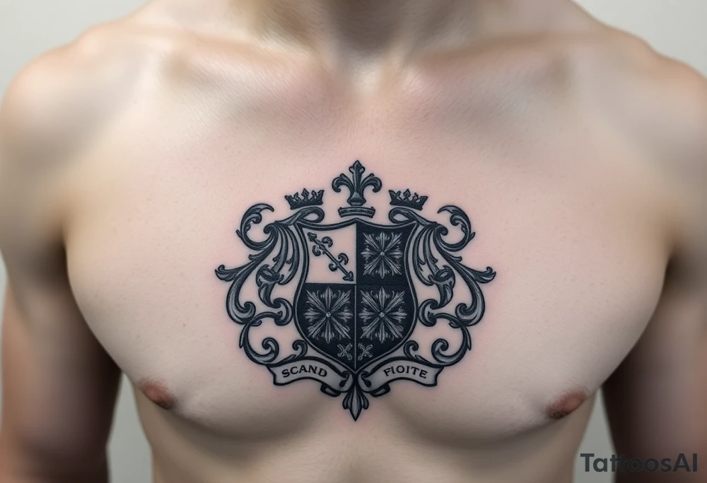 Smith, Irish family crest very intricate tattoo idea