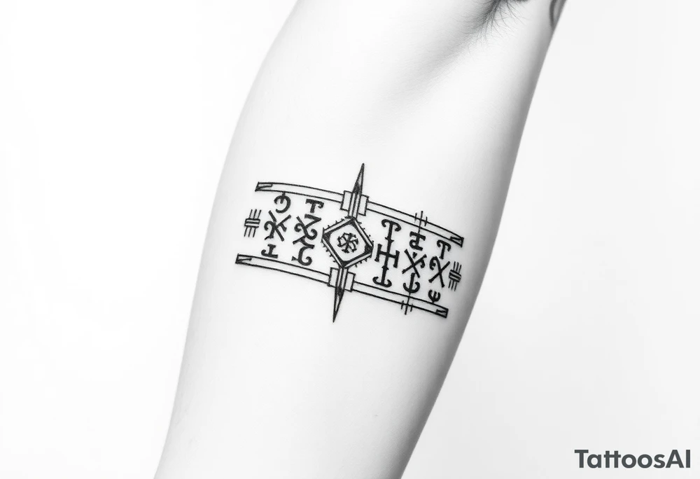 Nordic runes tattoo idea