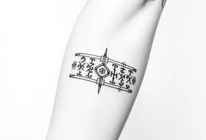 Nordic runes tattoo idea